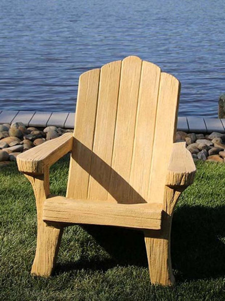 Cement Adirondack Rustic Garden Chair Cast Stone Best Available Statue